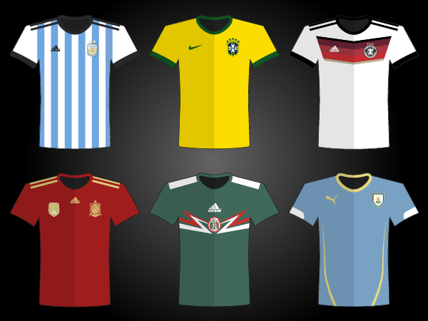 World Cup 2014 Jersey Vector