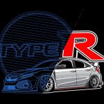 Honda Civic Type R - vectorise