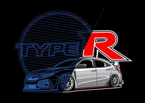 Honda Civic Type R - vectorise