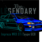 Subaru Impreza WRX GC8 - vectorise
