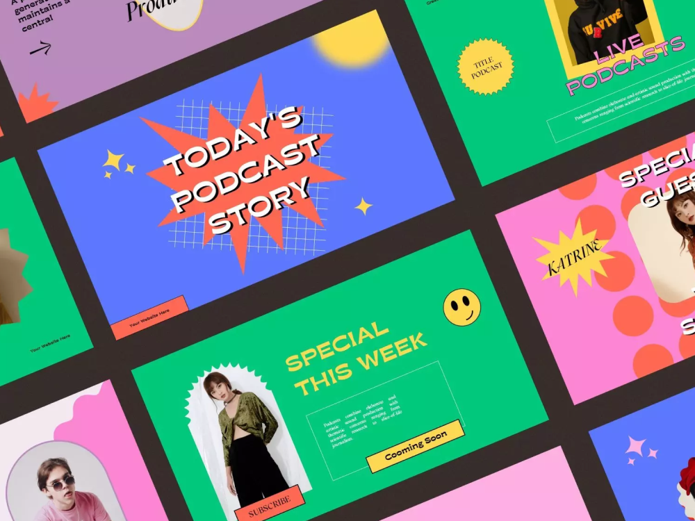 Podcast Colorful PowerPoint Templates