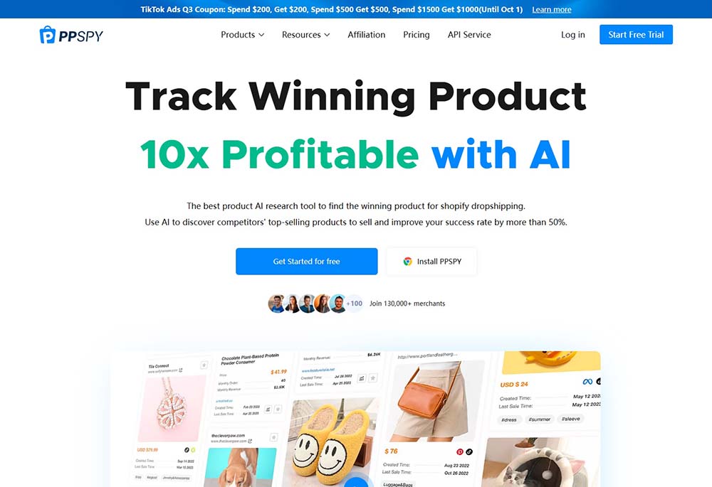 PPSPY ad intelligence and adspy tools