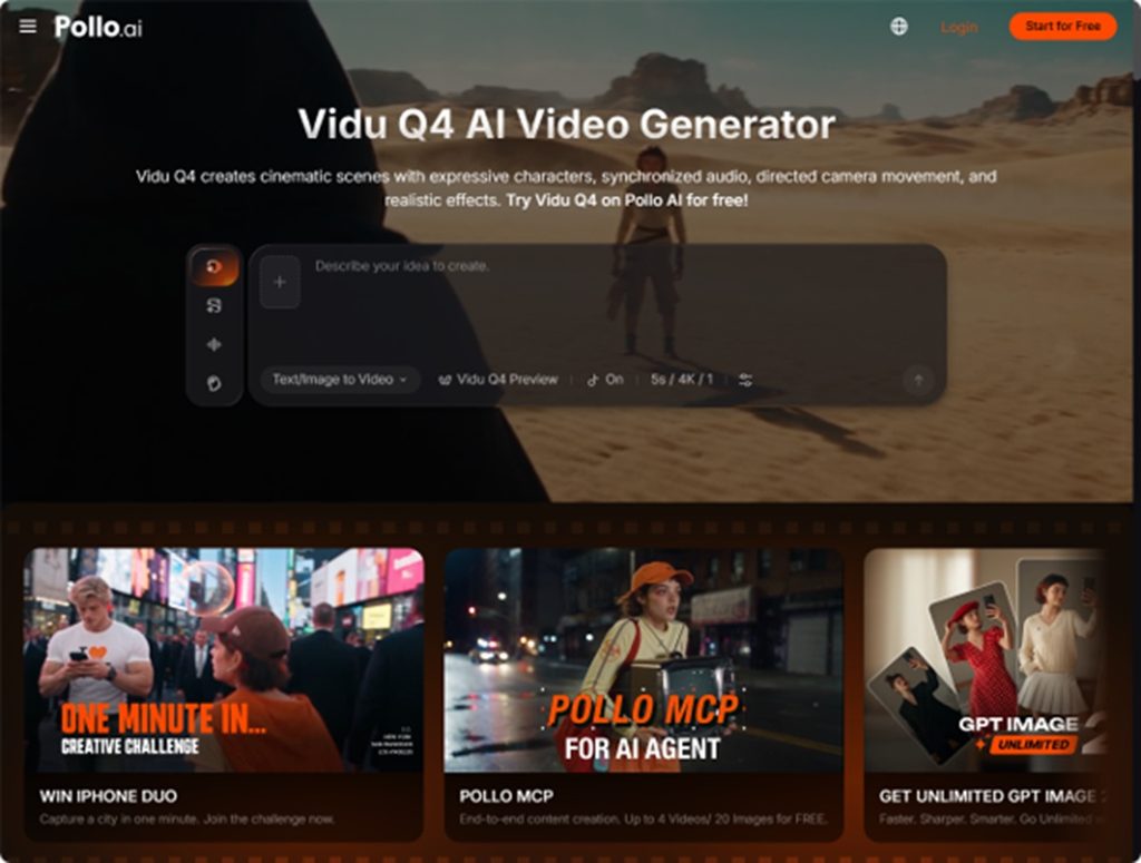 Vidu Q4 AI Video Generator